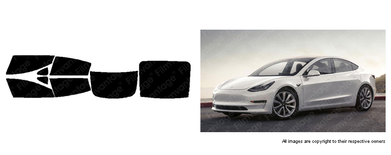 PRECUT WINDOW TINT W/ 3M COLOR STABLE FOR TESLA 3 1819 eBay